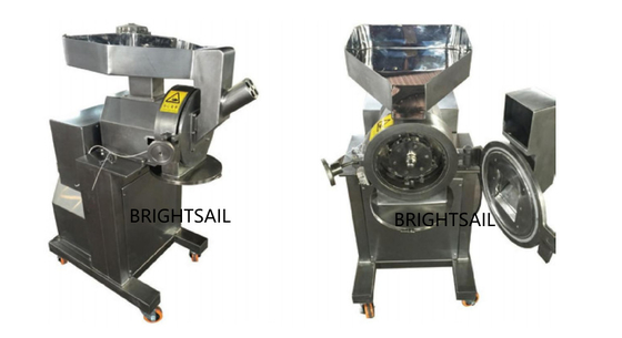 Feed Grinding Hammer Mill สแตนเลสฟู้ดมัสซา Hammer Mill ความเร็วสูง เครื่องบดขนาดเล็ก เครื่องบดผง