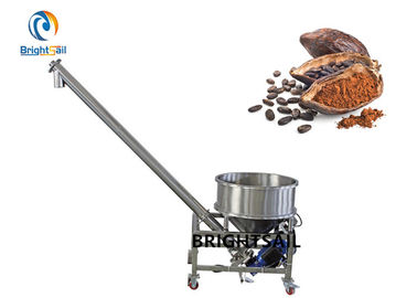 ระบบป้อนผงอาหารอุตสาหกรรมสายพานลำเลียงโกโก้กาแฟเครื่องป้อนแป้งแบบสกรู