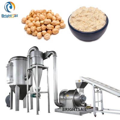 เครื่องโม่แป้งถั่วเหลือง Chickpea 1300kg / H เครื่องบดถั่ว Lentils