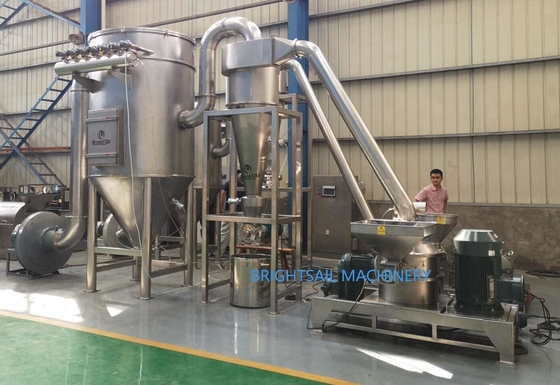 เครื่องบดเศษยางสแตนเลส SUS304 2500 Mesh 100 - 4000 Kg/H