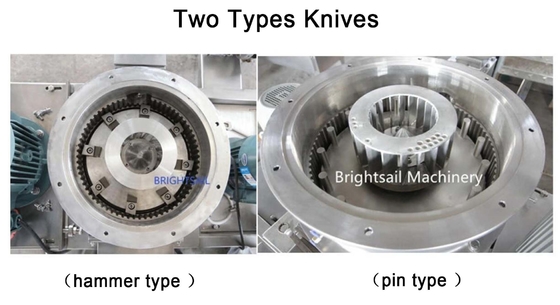 Sus 304 น้ําตาลขาว ACM Grinder เครื่องคัดกรองอากาศเกลือ เครื่องบดผงจาก Brightsail