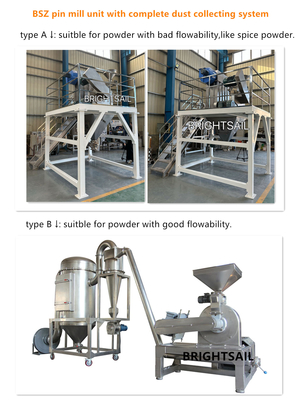 ข้าวโพดความเร็วสูง Pin Mill l อาหาร Wide Chamber Pin Mill พวงผงพวงผง
