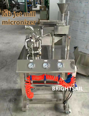 Dye Air Jet Mill Crusher Machine ราคาห้องปฏิบัติการ การบดแนวตั้งแนวราบจาก Brightsail