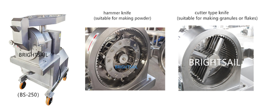 Feed Grinding Hammer Mill สแตนเลสฟู้ดมัสซา Hammer Mill ความเร็วสูง เครื่องบดขนาดเล็ก เครื่องบดผง